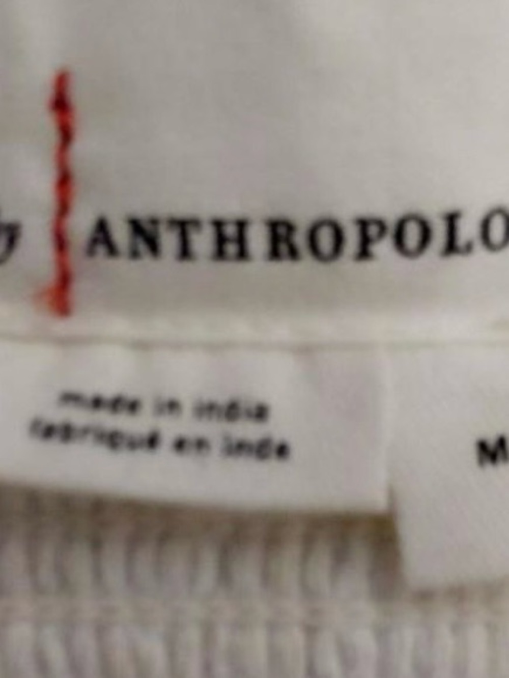 Anthropologie Smocked Embroidered Top - Picture 8 of 10